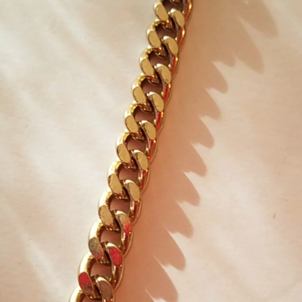 Egyptian Style Gold Tone Chain Link Necklace Costume Jewelry - Picture 7 of 10